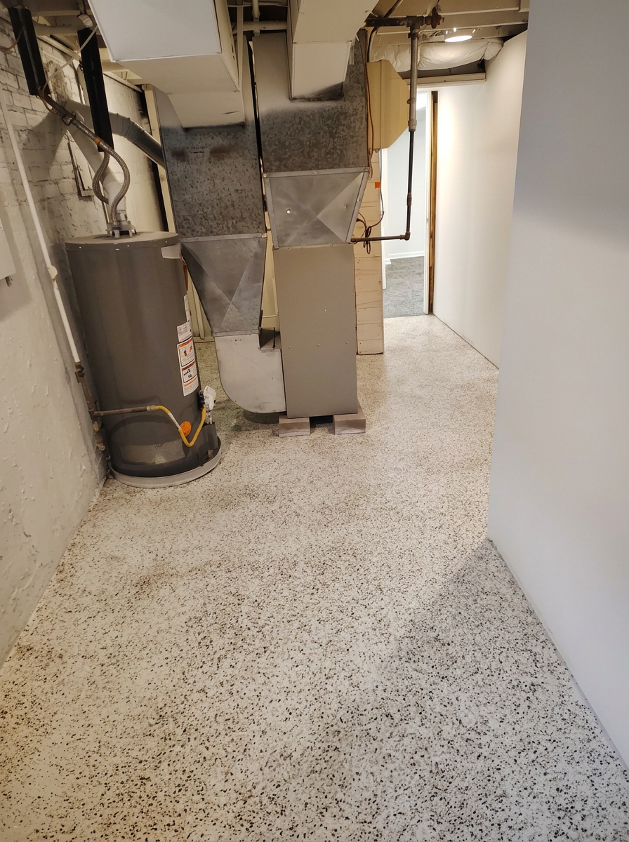 Before — Basement remodel in Plainfield IL mechanical room