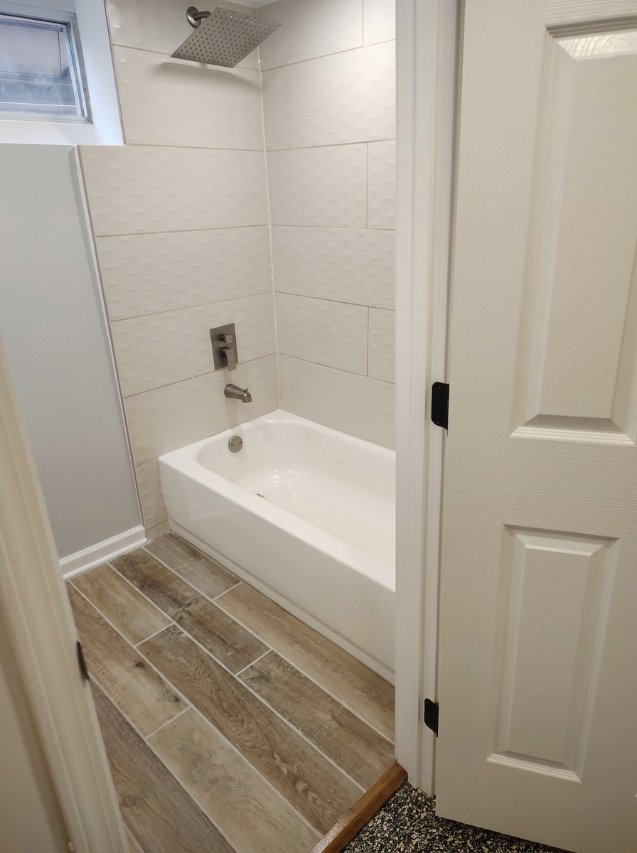 Bathroom remodel in Plainfield IL tub shower tile