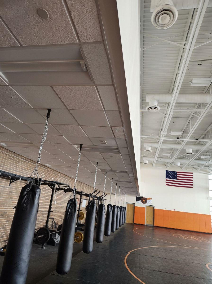 Commercial renovation in Plainfield IL gym interior