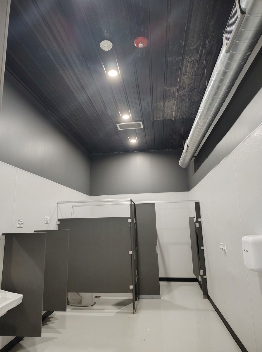 Commercial renovation in Plainfield IL restroom stalls