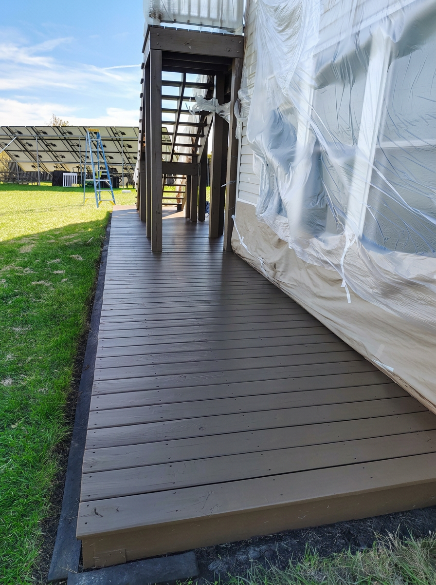 Deck construction in Plainfield IL composite decking