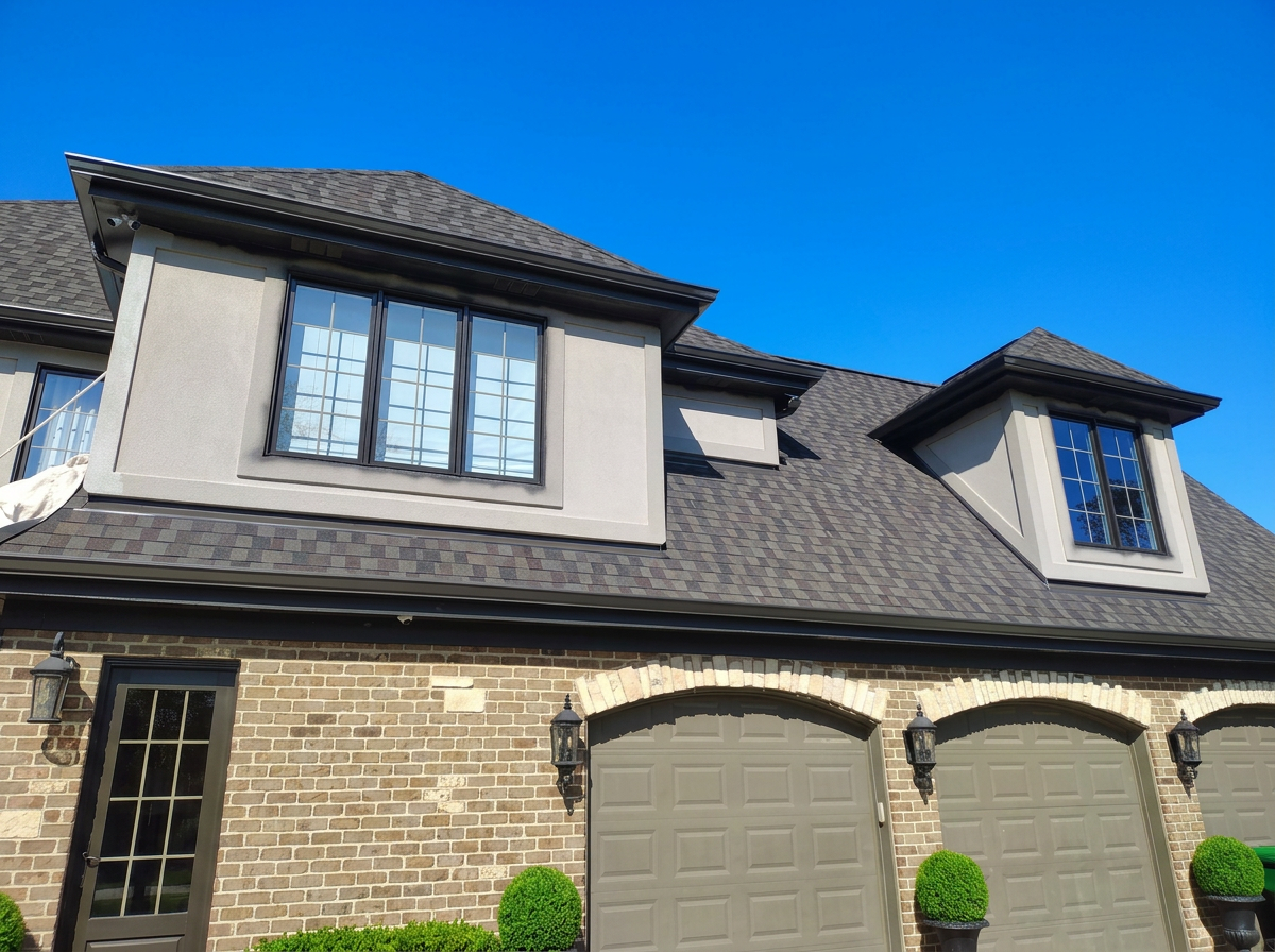 Home exterior remodel in Plainfield IL dormer roofline