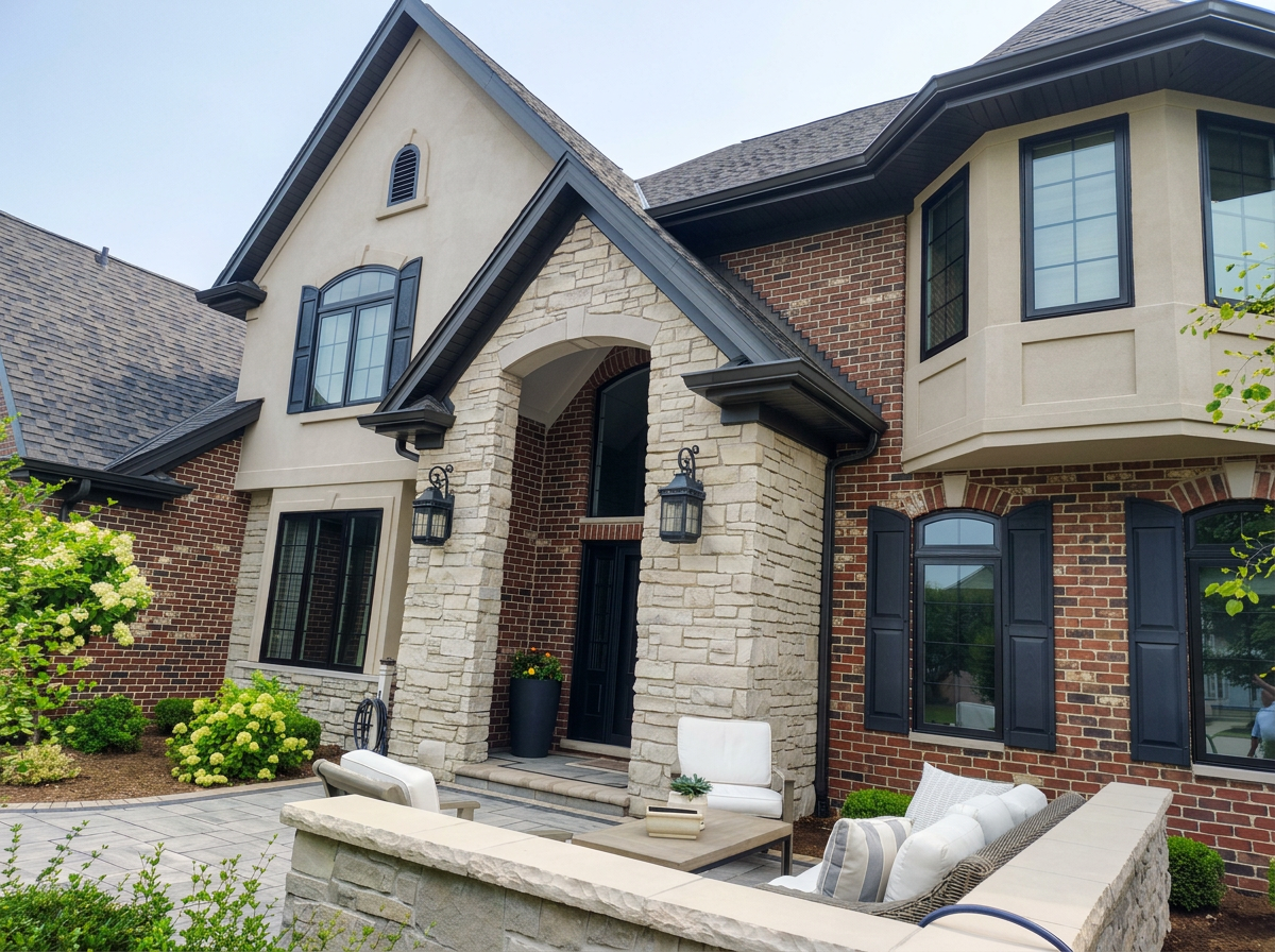 Home renovation in Plainfield IL brick stone patio