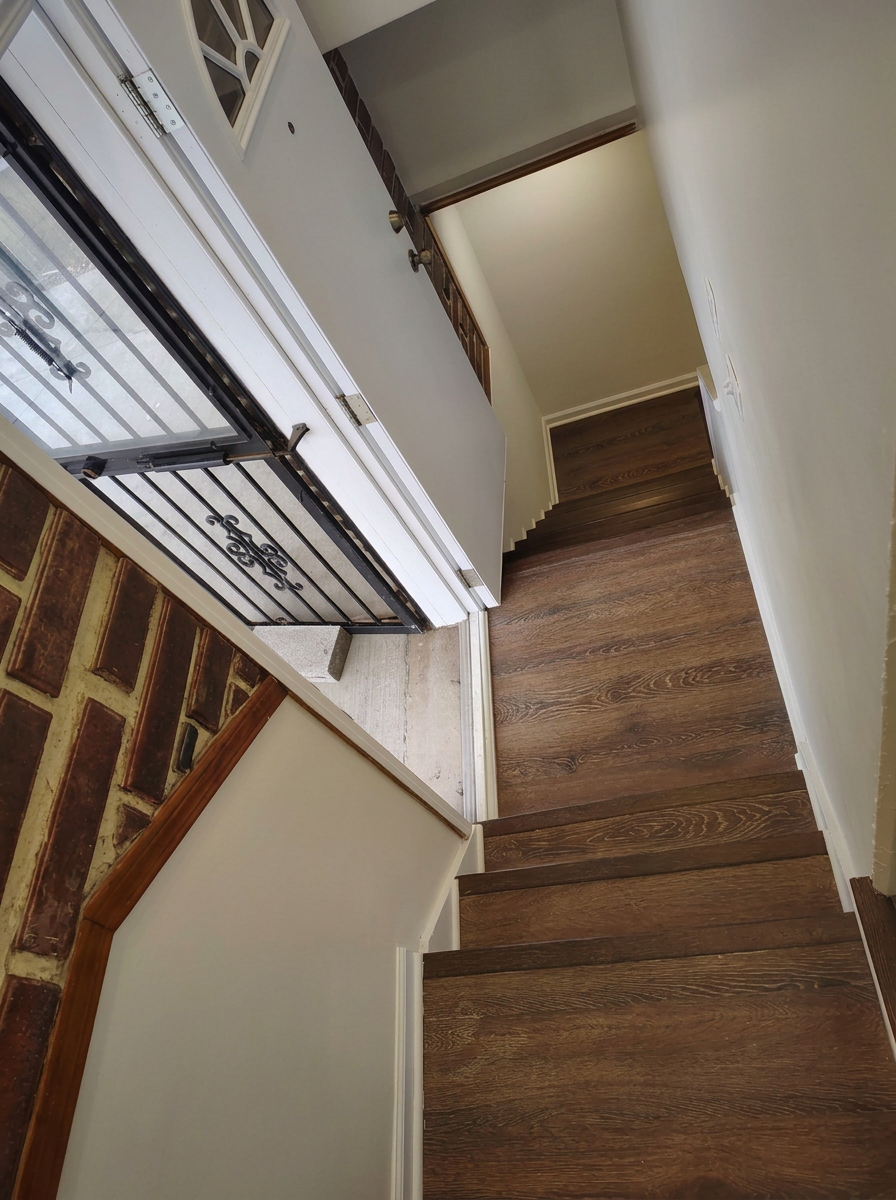 Before — Home renovation in Plainfield IL staircase framing